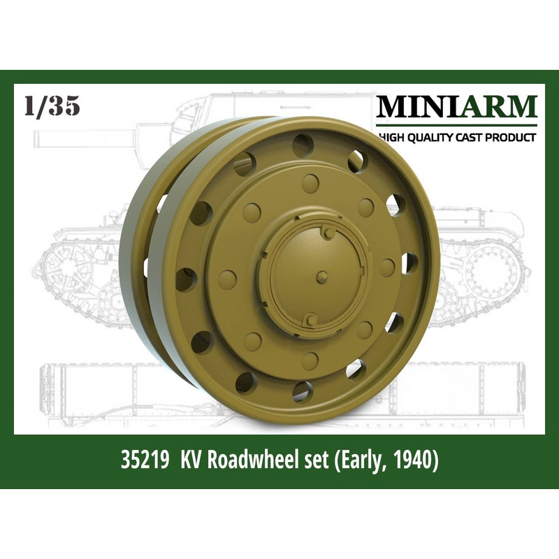 1/35 WW.II Russia Wheel Set for KV Tanks 1940
