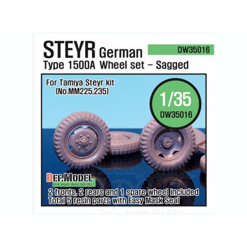 1/35 WW2 German Steyr 1500A Wheel Set (Tamiya)