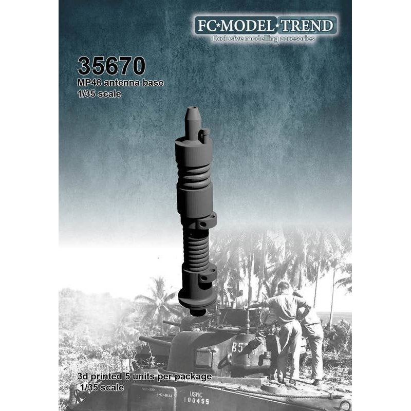 1/35 WWII US Army MP48 Antenna Base Set 5 pieces