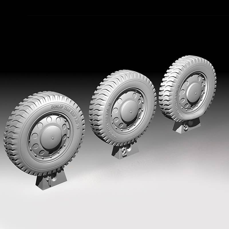 1/35 British Modified Tire Set for Dingo Armored Vehicles