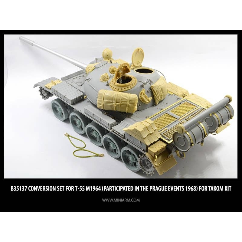 1/35 Conversion Set for T-55 M1964 (Participated in the Prague Events 1968) (for Takom)