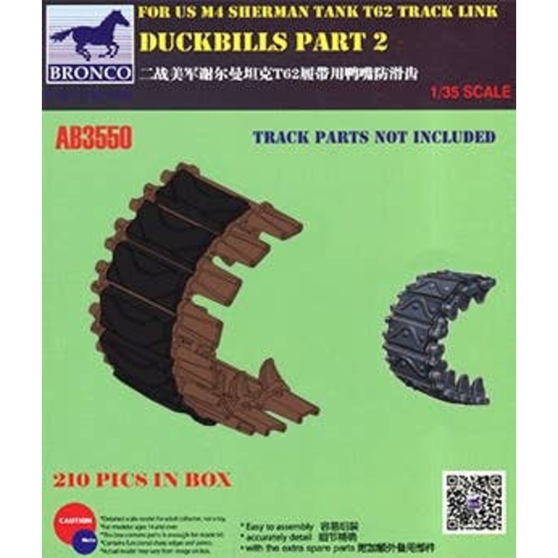 1/35 For US M4 Sherman Tank T62 Track Link Duckbills Part 2