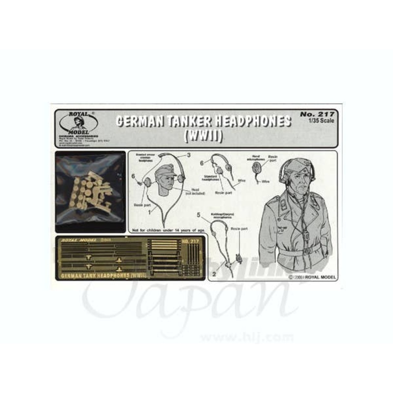 1/35 German Tanker Headphones WWII