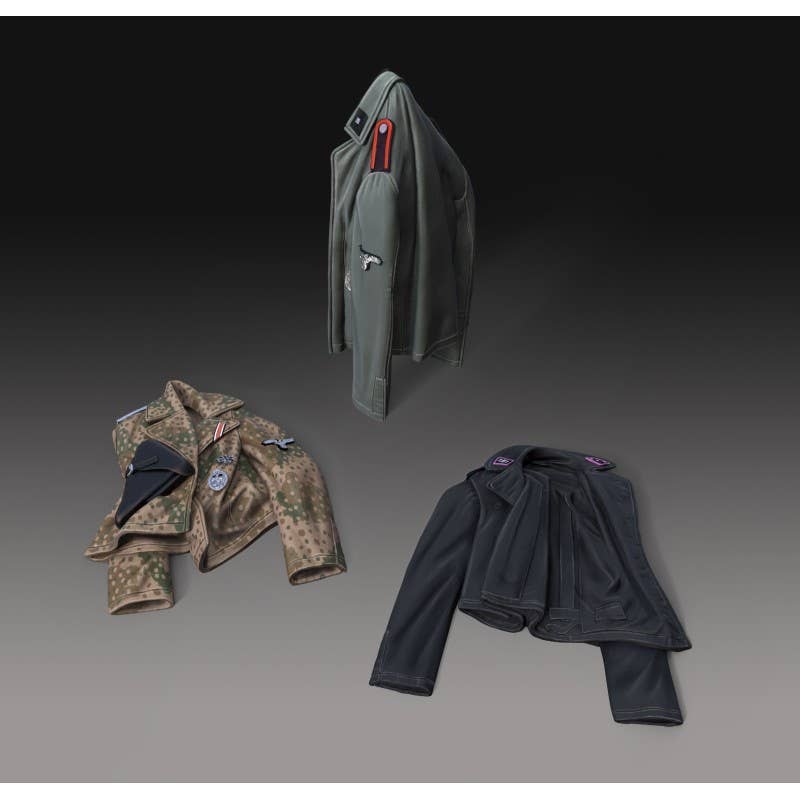 1/35 German tanker jackets set -WWII (3pcs)
