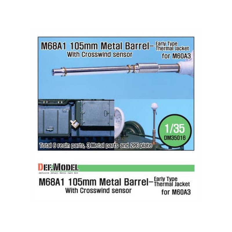 1/35 M68A1 105mm Metal Barrel Early Type (for M60A3)