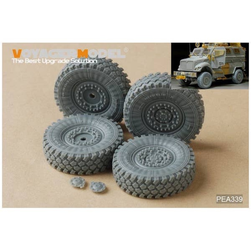 1/35 Modern US 4X4 MRAP MaxxPro Armoered Fighting Vehicle Road Wheels (For Kinetic)