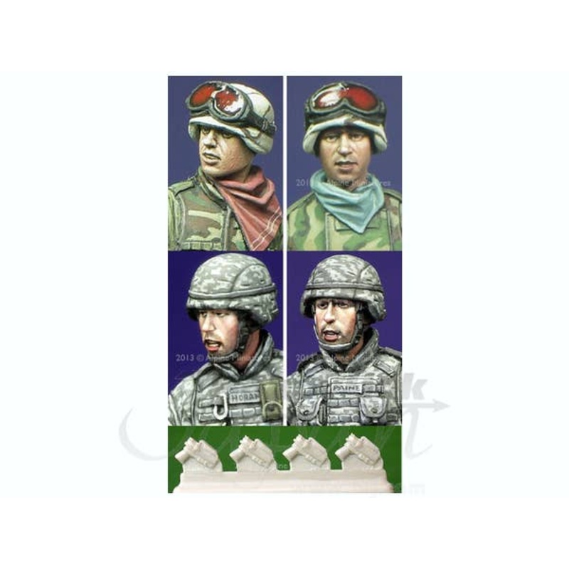 1/35 Modern US Infantry Heads