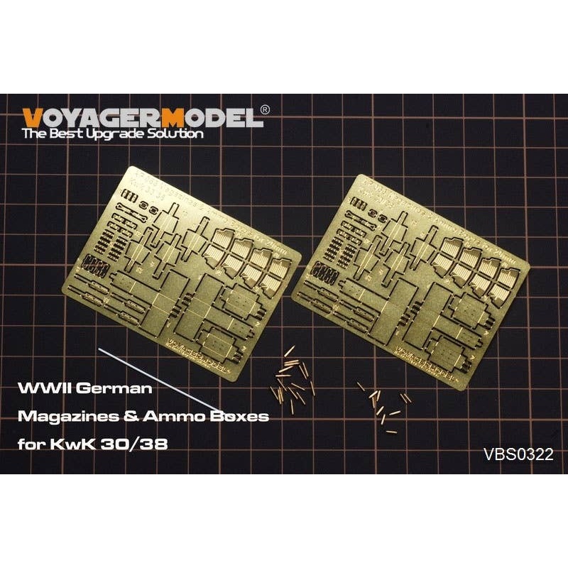 1/35 WWII German Magazines & Ammo Boxes for Kwk 30/38 (General)