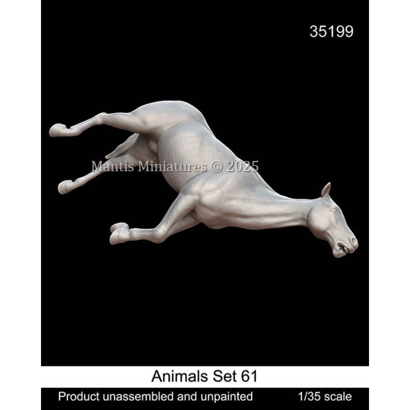 1/35 Animals Set 61 Fallen Horse