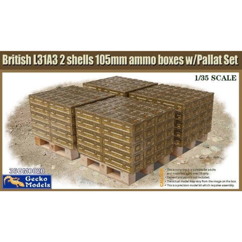 1/35 British Ammo Box & Pallet Set