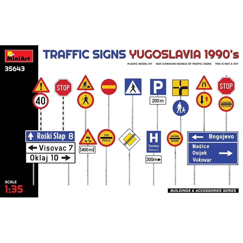 1/35 Road Signs Yugoslavia 1990s