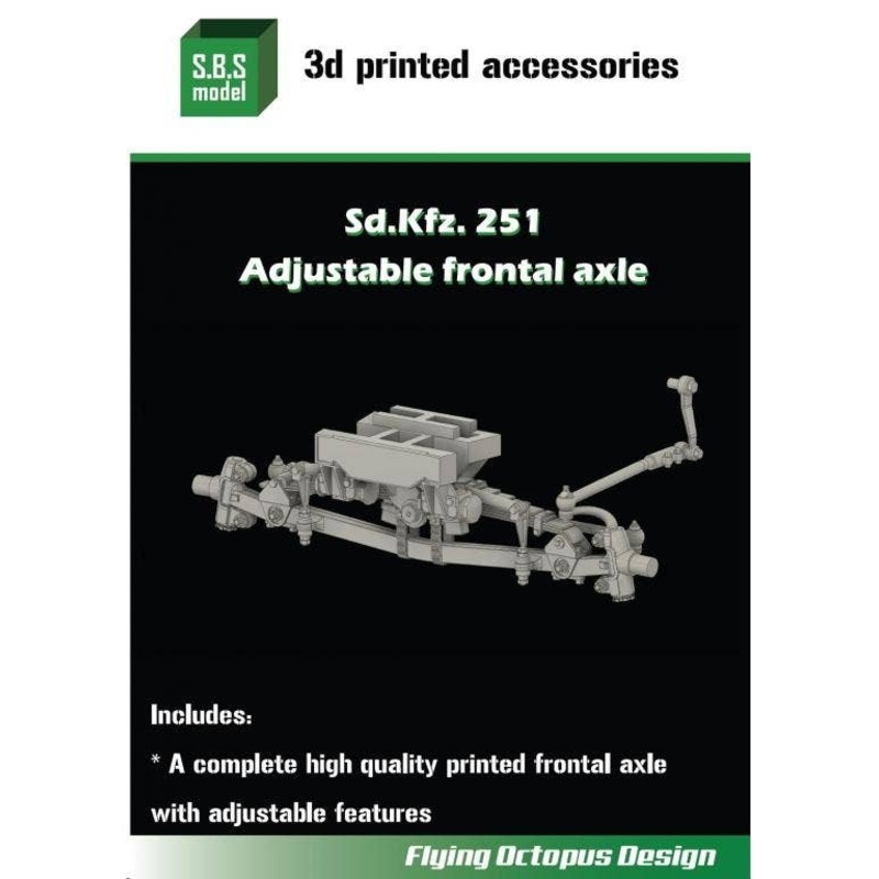 1/35 Sd.Kfz.251 Adjustable frontal axle for AFV Club/Dragon kits