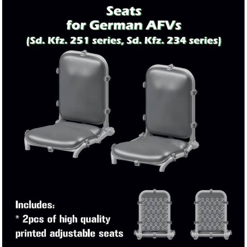 1/35 Seats for German AFV's (Sd.Kfz. 251, Sd.Kfz. 234)