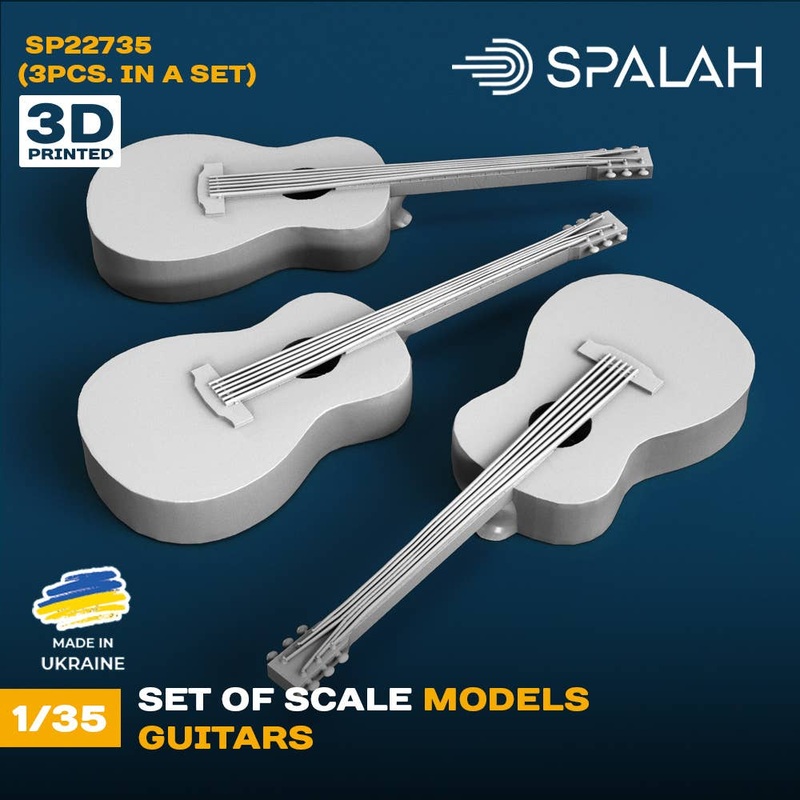 1/35 Set of scale models Guitars, (3 pcs)