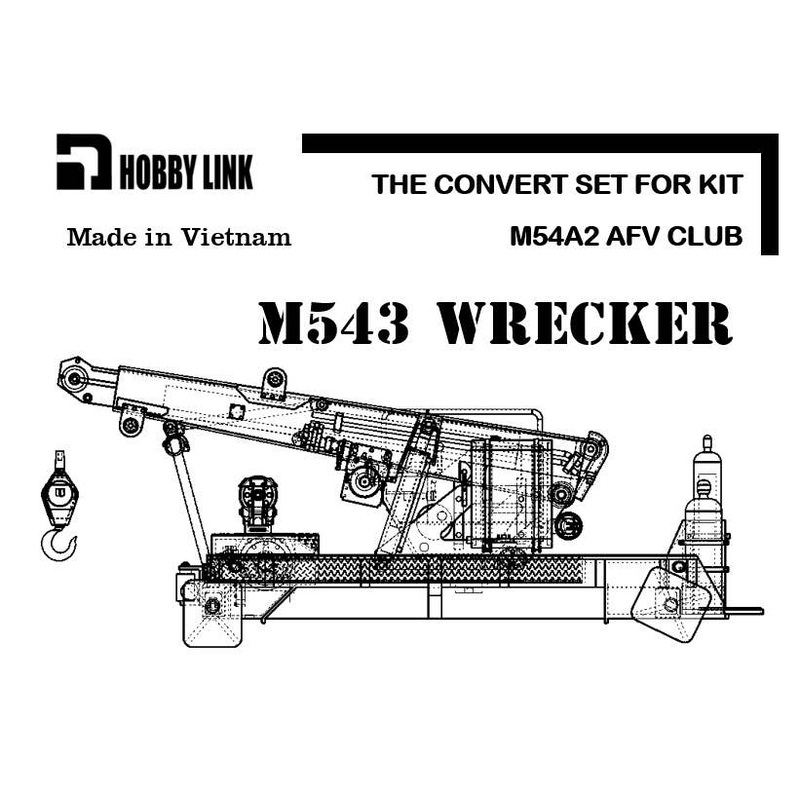 1/35 U.S. M543 Wrecker Modification Kit AFV Club M54A2