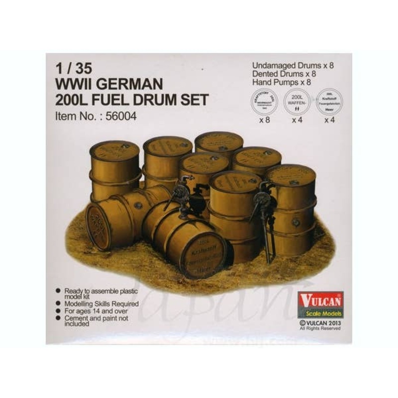 1/35 WWII German 200L Fuel Drum Can
