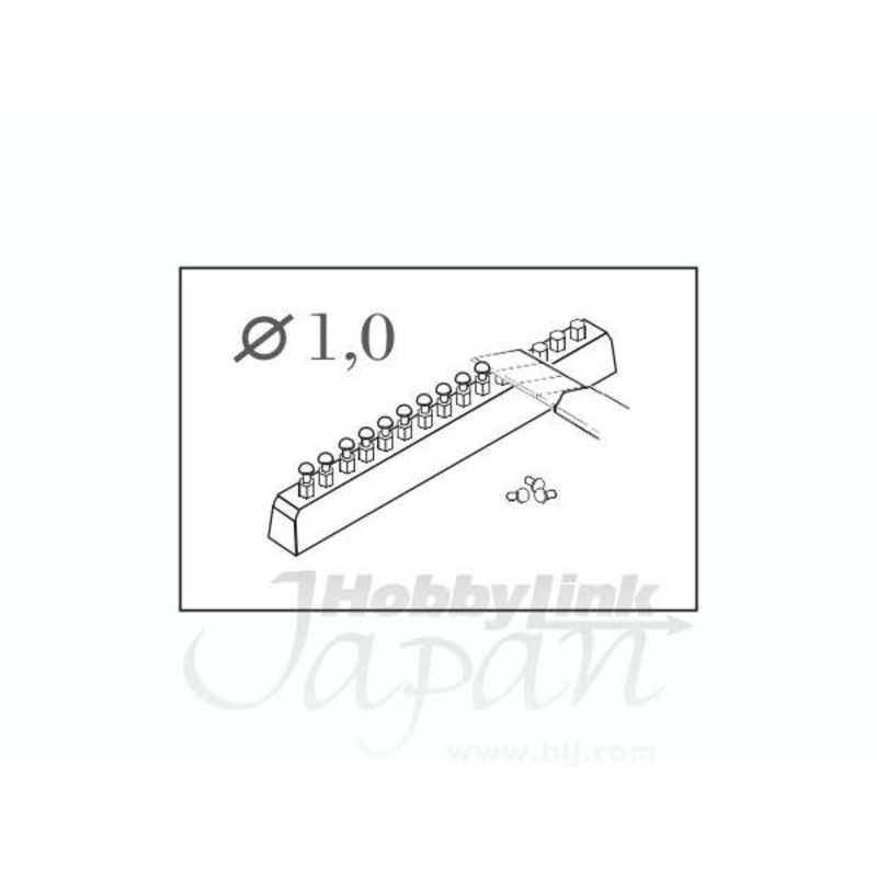 1/35 Button-head rivet calibre 1.0mm