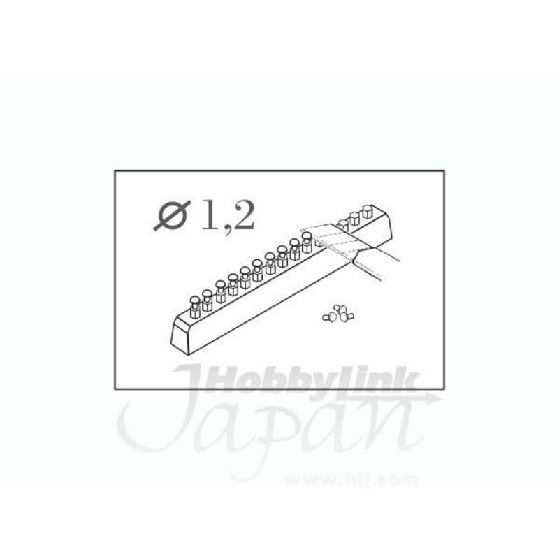 1/35 Button-head rivet calibre 1.2mm