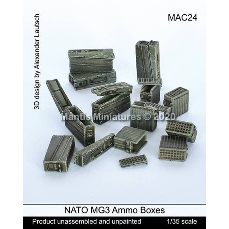 1/35 Currently Used Germany / Nato Ammunition Box for Bundeswehr MG3