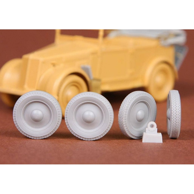 1/35 Fiat 508 CM Coloniale Wheels Set (for Tamiya, Italeri)