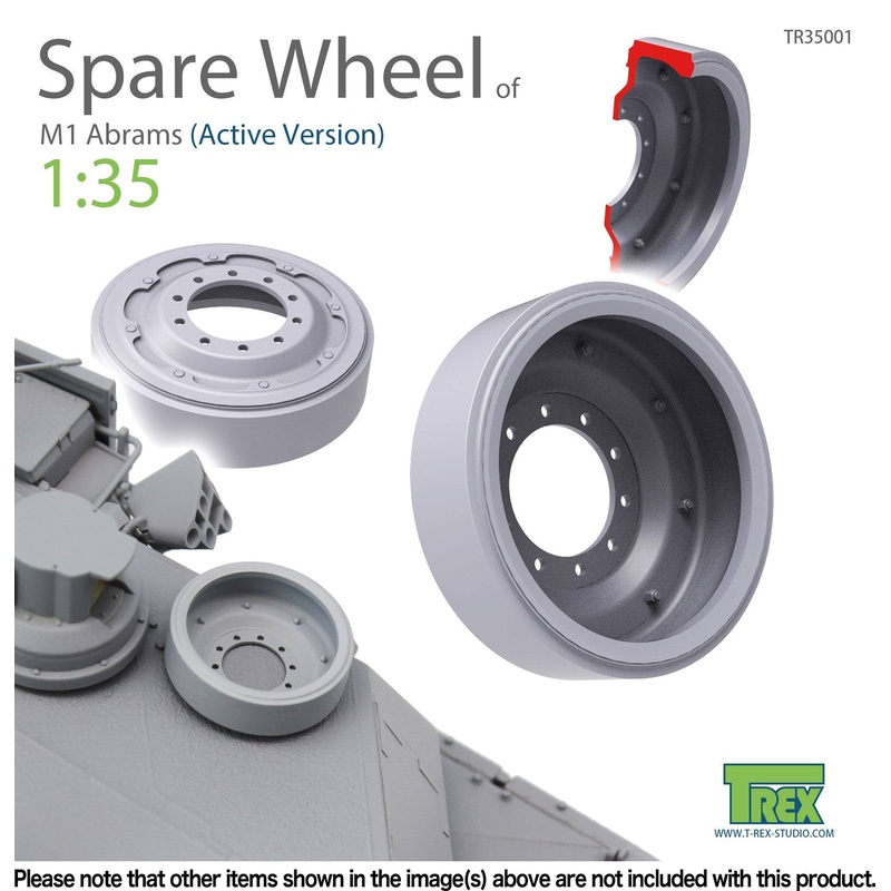 1/35 For M1 Abrams Spare Wheels Current Type (3 Pieces)
