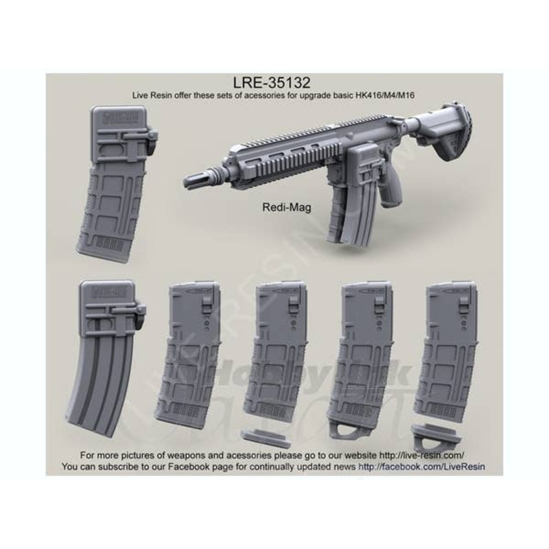 1/35 M16/M4/AR15/HK416 Magazine Set #2