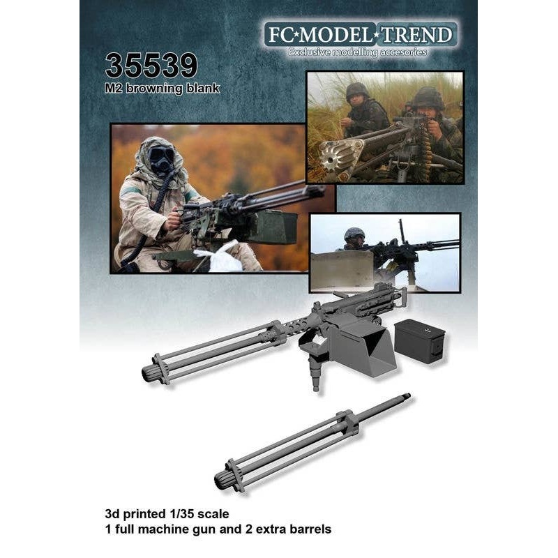 1/35 Practice Blank Adapter for Modern M2 Heavy Machine Gun