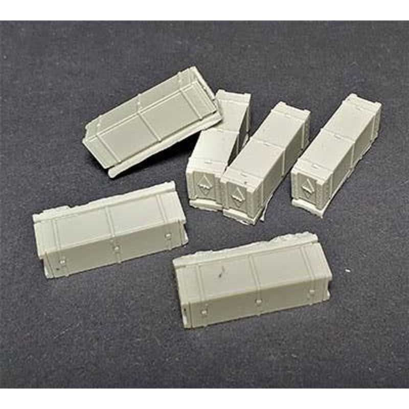 1/35 6 Wooden Ammunition Boxes for US Bazooka Guns