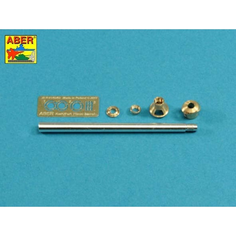 1/35 75mm KwK40L/48 Barrel w/middle model muzzle brake for Germ.Pz.Kpfw.VI, Ausf.H for Zvezda