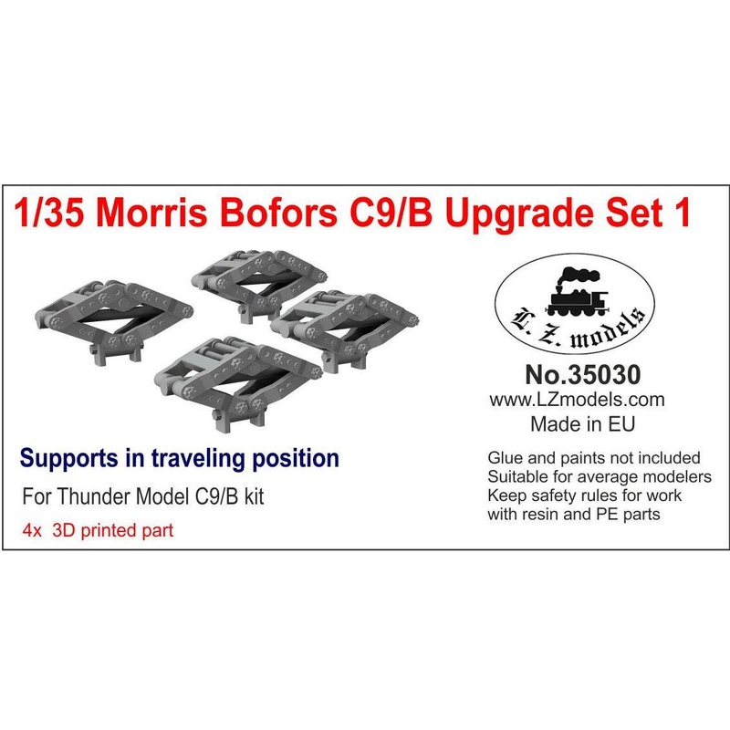 1/35 British Morris Bofors Gun Truck Body Support, Moving, 3D Parts