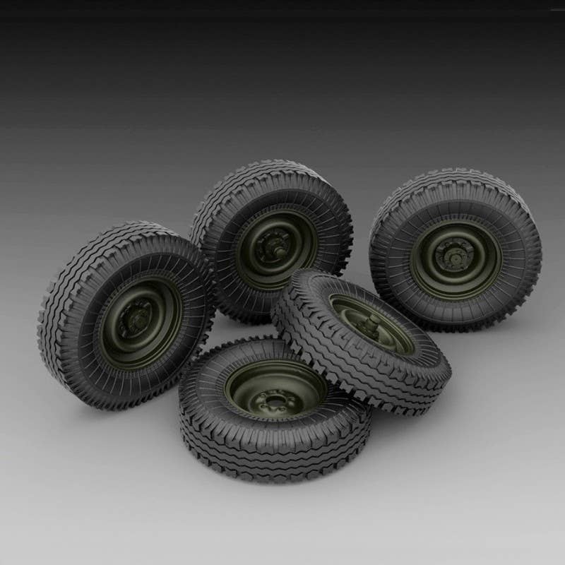1/35 GAZ sagged wheels