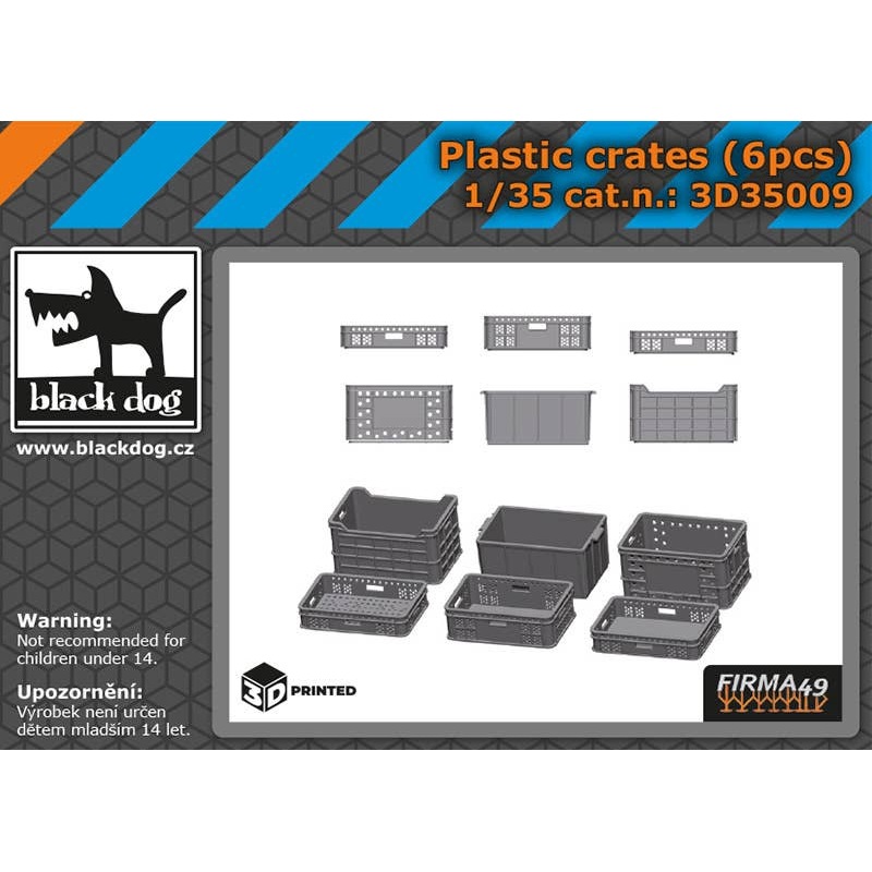 1/35 Plastic crates 6pcs