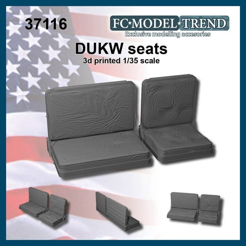 1/35 WWII America DUKW Amphibious Vehicle Driver's Seat (for 1 Car)