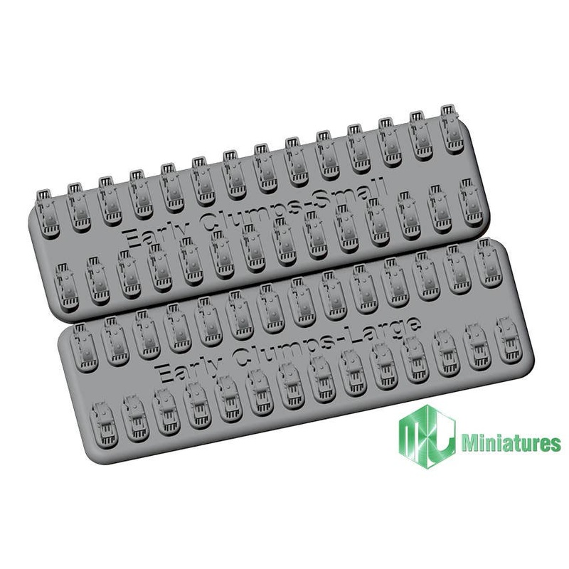 1/35 WWII German Clamp Set, Early Model, Disposable Type