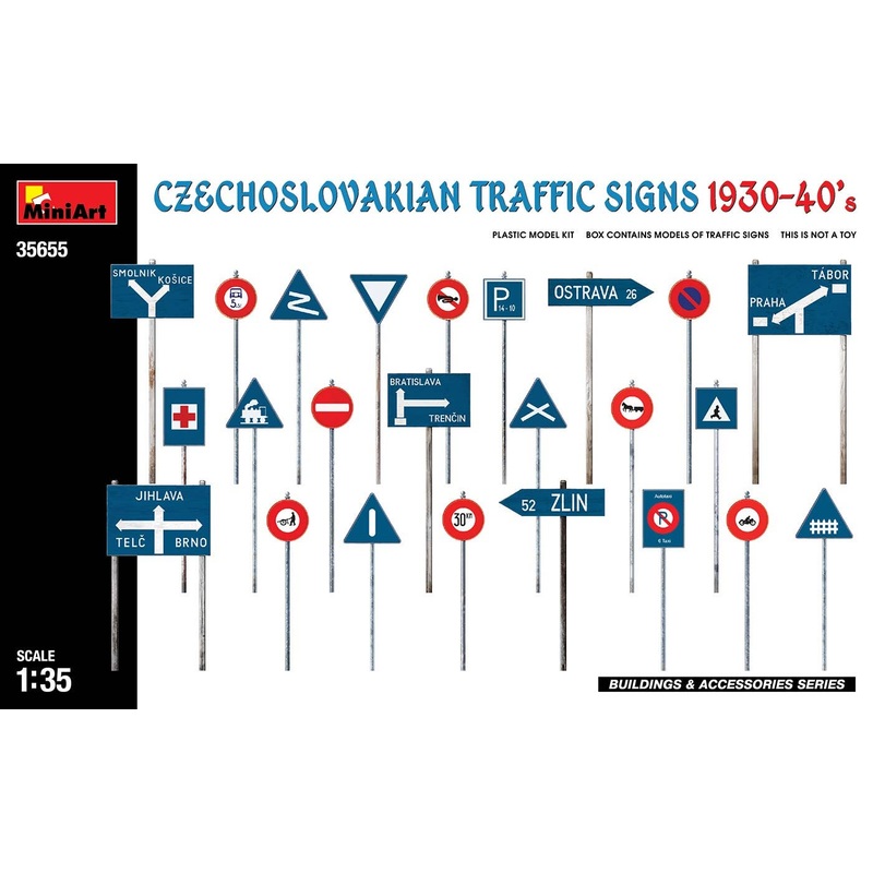 1/35 Czechoslovakian Traffic Signs 1930-40's