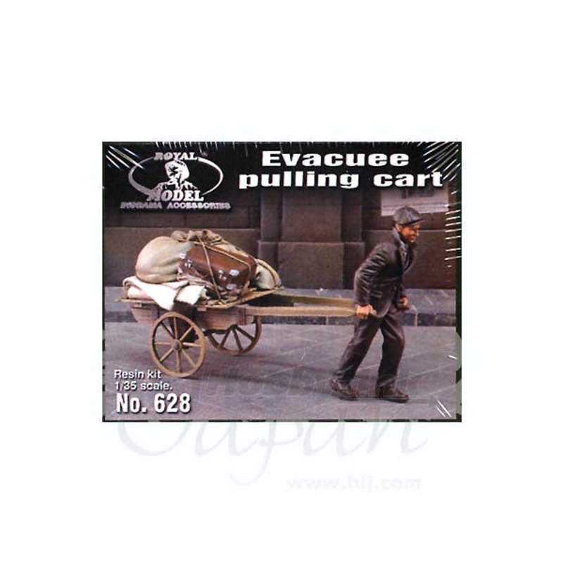 1/35 Evacuee Pulling Cart