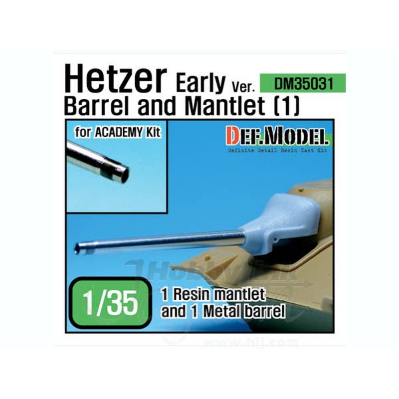 1/35 Hetzer Early Ver. Barrel and Mantlet Set #1 (for Academy)