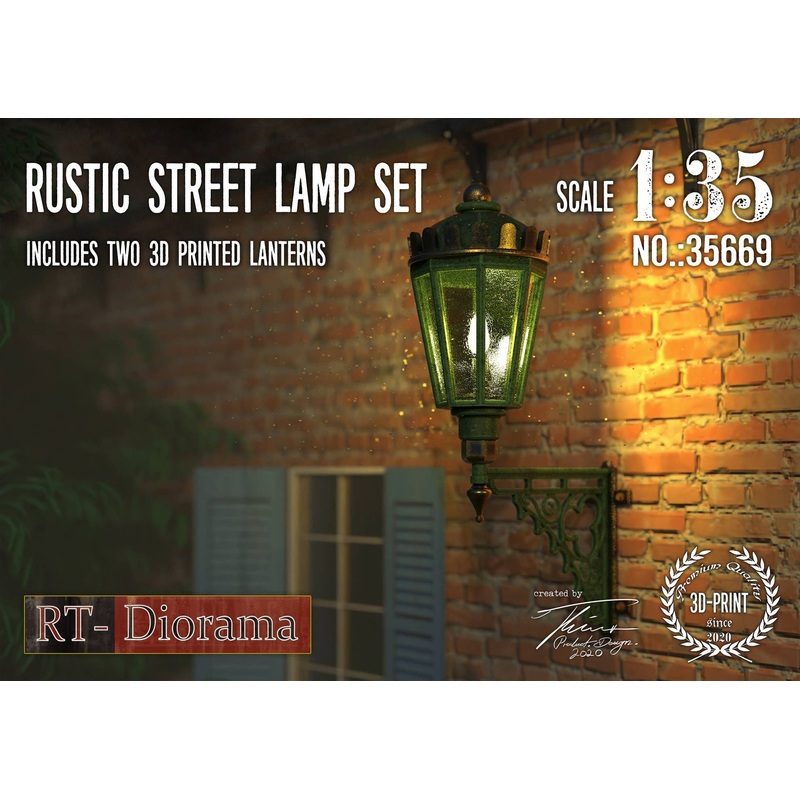 1/35 Rustic Street Lamp Set