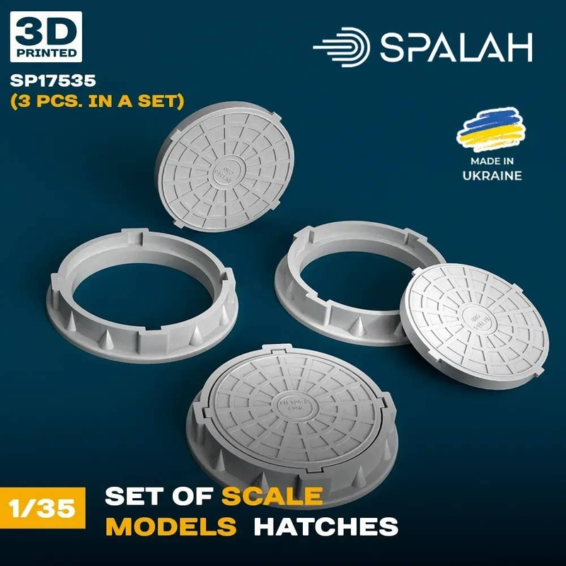 1/35 Set of scale models Hatches, (3 psc)