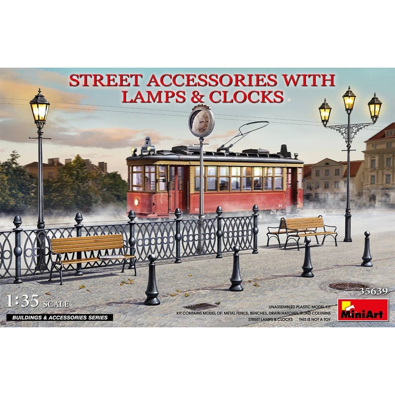 1/35 Street Accessories and Street Lights & Clock Tower