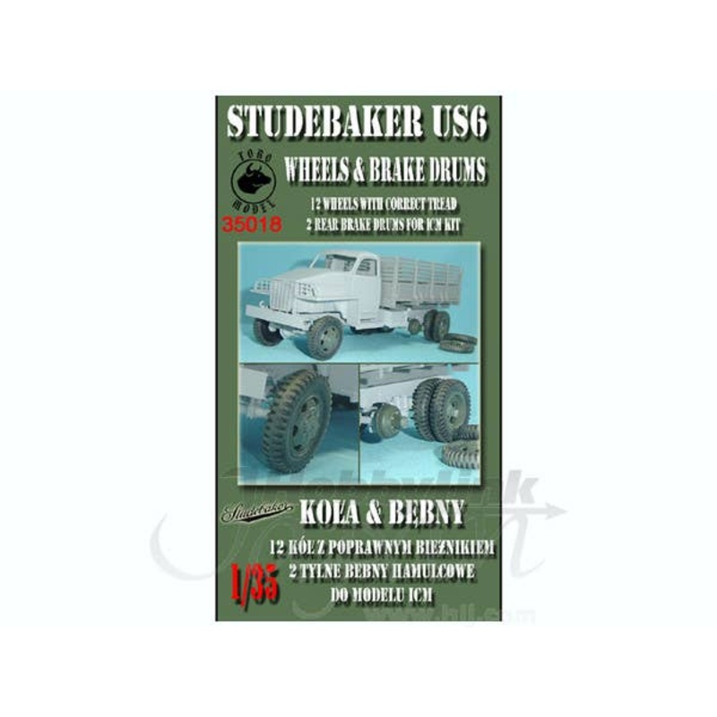 1/35 Studebaker US6 Wheels & Brake Drums
