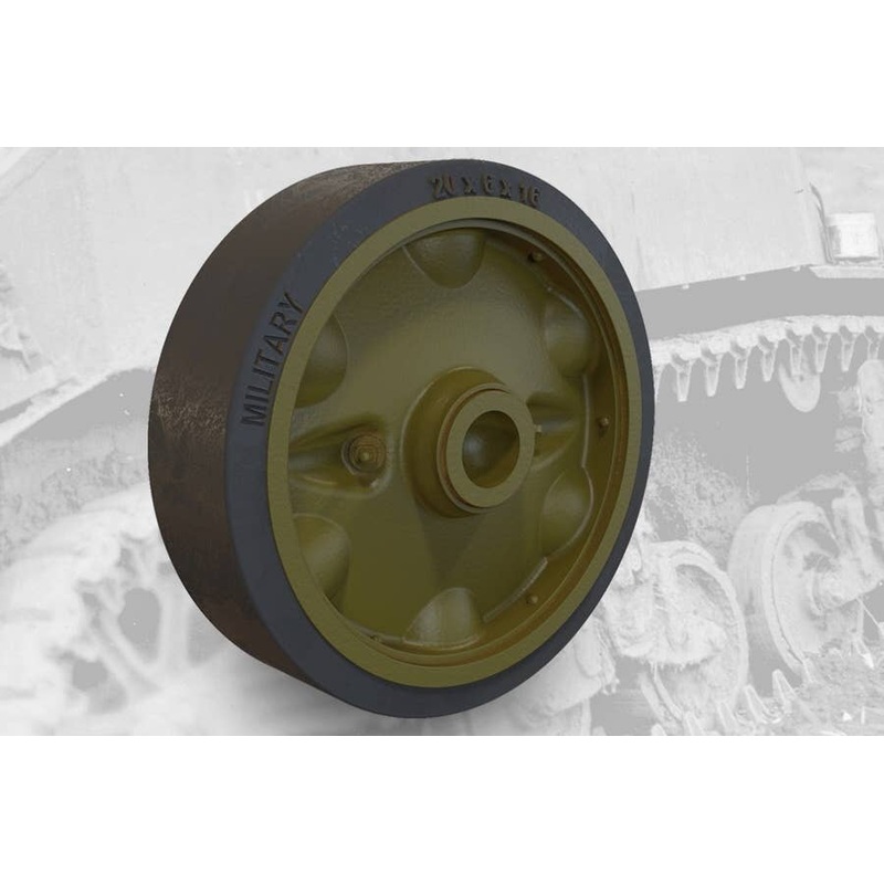 US Light Tank M5A1/M8 HMC Stamped Roadwheels Set A
