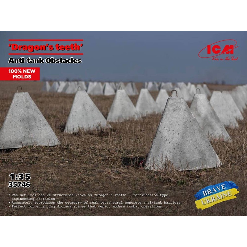 1/35 Dragon's Teeth Anti-Tank Obstacles