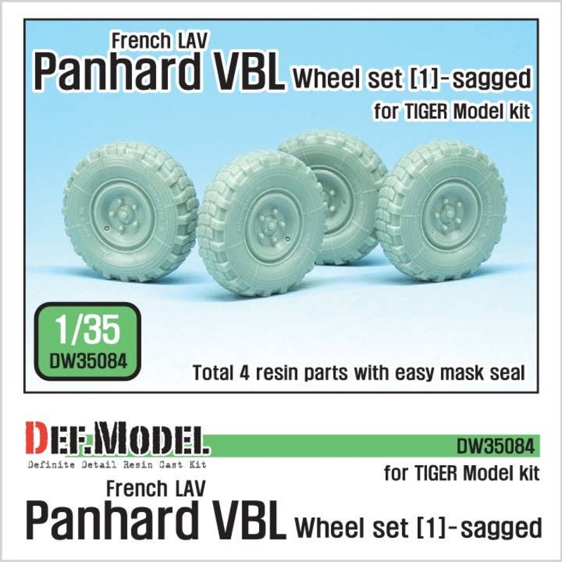 1/35 French Panhard VBL LAV Sagged Wheel for Tiger Model