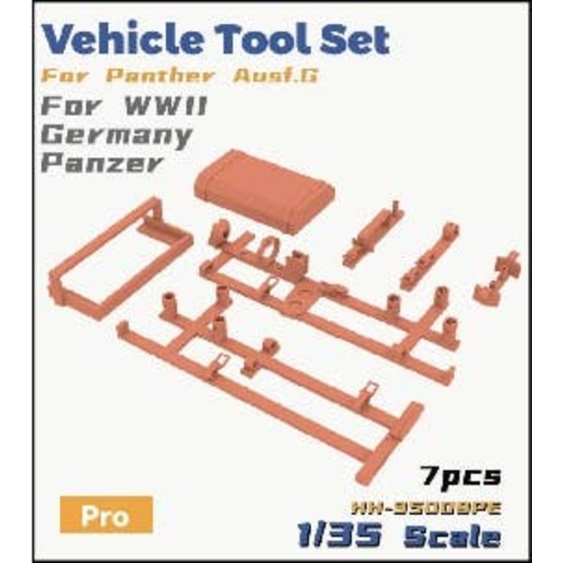 1/35 German Tank Panther G Vehicle Tool Set Pro