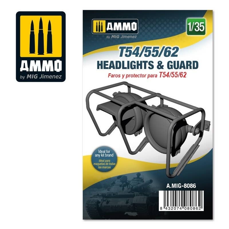 1/35 Headlights & Guards for T-54 / 55/62