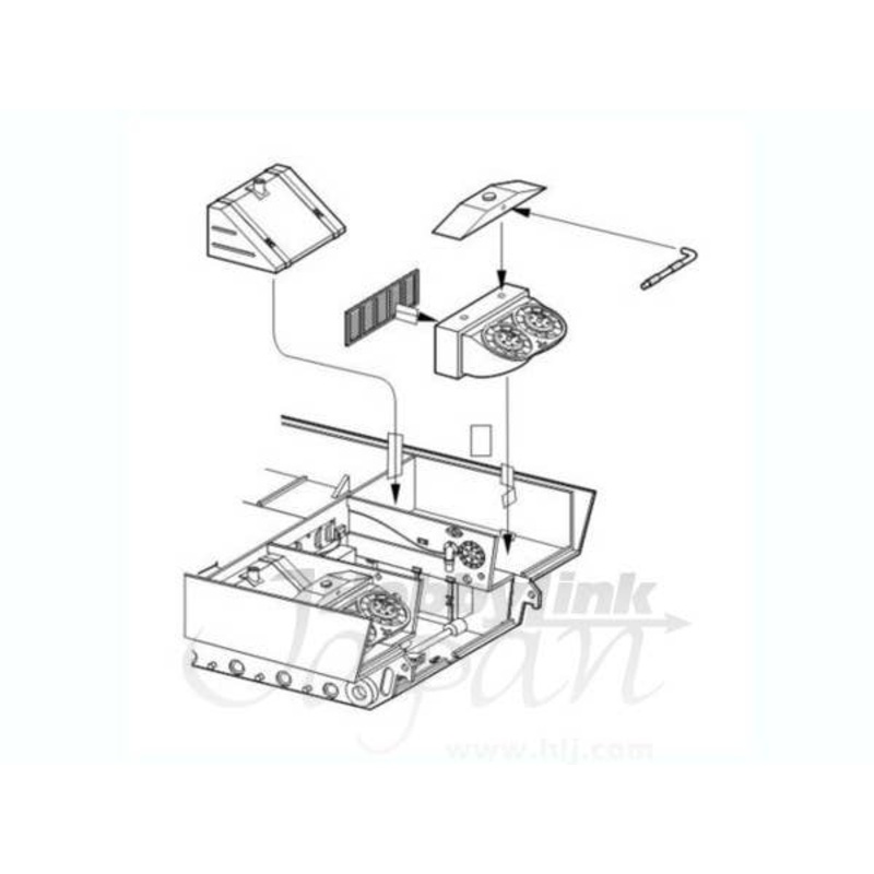 1/35 Tiger I Fuel tank cooler(starboard)for TAM