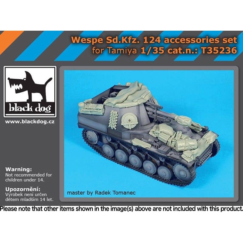 1/35 Wespe Sd.Kfz 124 accessories set