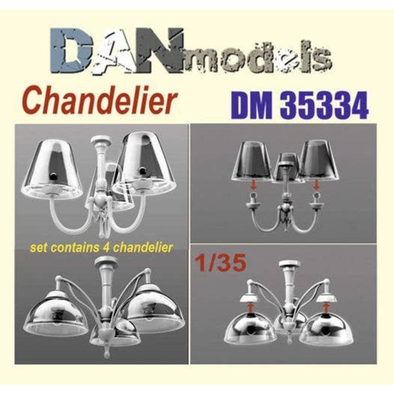 1/35 Chandelier (2 types, 2 pcs. each)