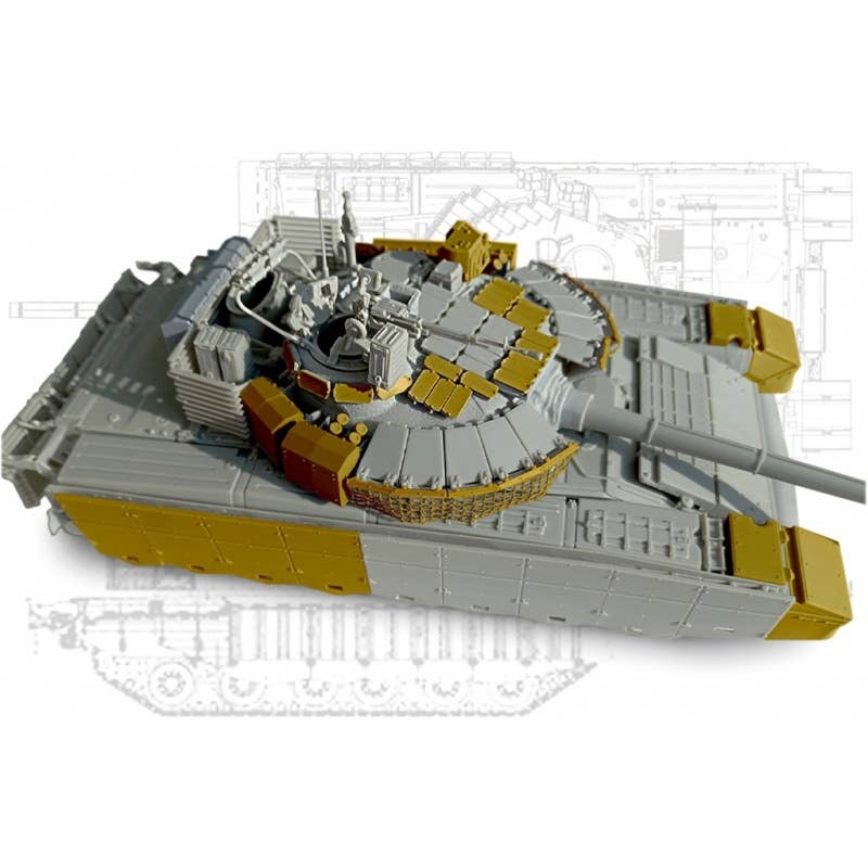 1/35 Current Russian/Soviet T-80BVM Main Battle Tank (2023 Model) Conversion Set (for Trumpeter)